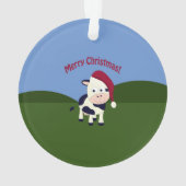 Koe voor pretkerst ornament (achterkant)