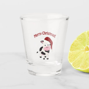 Koe voor pretkerst shot glas