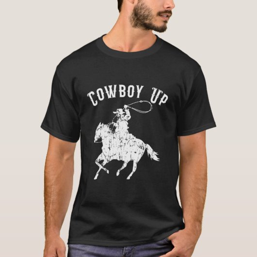 Koe voor rodeo-fans en western t-shirt (Voorkant)