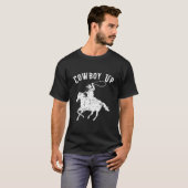 Koe voor rodeo-fans en western t-shirt (Voorkant volledig)