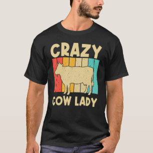 Koe voor vrouwen meisjes koe boer melkveehouderij t-shirt