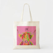 Koe Waterverf Natuur Boerderij Tote Bag (Voorkant)