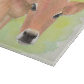 Koe waterverf snijplank (Hoek)