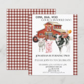 Koe Waterverf  van het Boerderij op de geboorte Pi (Voorkant / Achterkant)