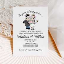 Koe weddenschap paar Cartoon Bull/Koe Couple