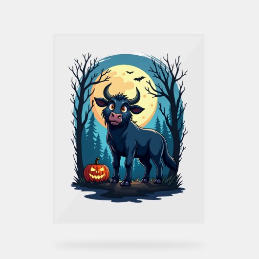 Koe weerwolftransformatie acryl bord (Voorkant)