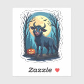 Koe weerwolftransformatie sticker (Vel)