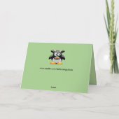 koe wenskaart kaart (Achterkant)