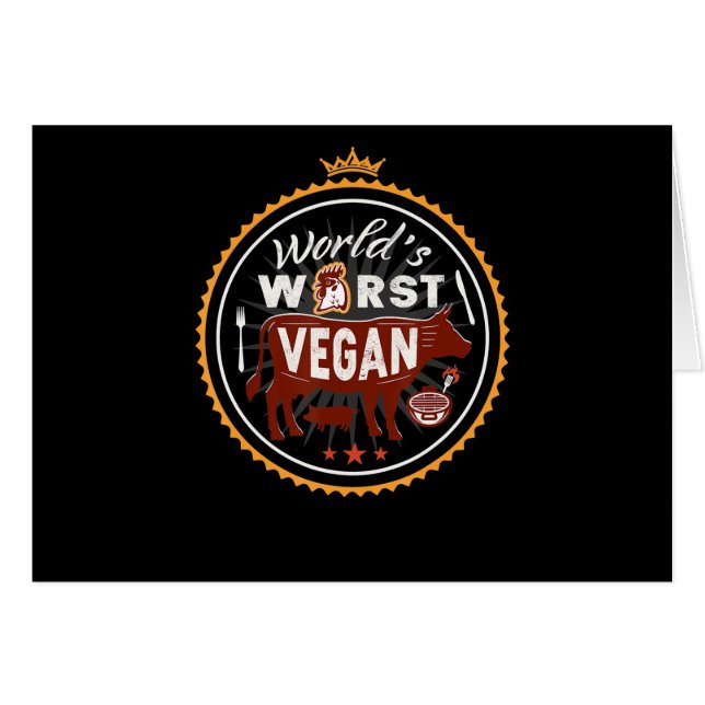 Koe werelden slechtste Vegan Vat BBQ (Voorkant Horizontaal)