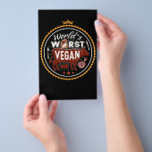 Koe werelden slechtste Vegan Vat BBQ Flyer (Hand)
