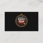 Koe werelden slechtste Vegan Vat BBQ Klantenkaartje (Voorkant)