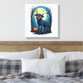 Koe Werewolf Transformatie Canvas Afdruk (Insitu (Slaapkamer))