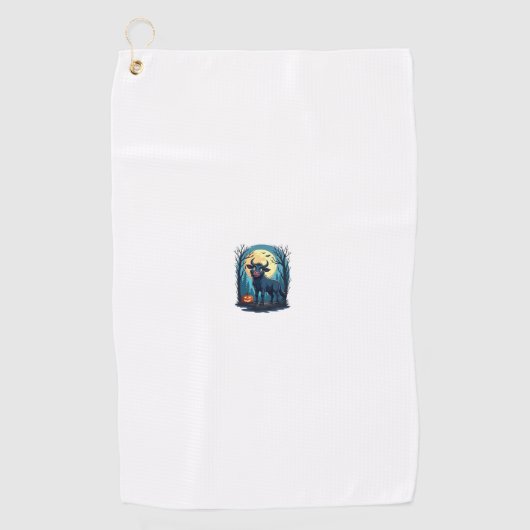 Koe Werewolf Transformatie Golfhanddoek (Voorkant)