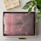 Koe western Girly Metallic Pink Textuur Tissuepapier (Geschenk)