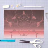 Koe western Girly Metallic Pink Textuur Tissuepapier (Craft)