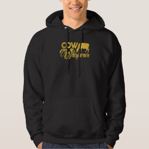 Koe Whisperer Farmer Rancher Koe Koe Eigenaar Vint Hoodie