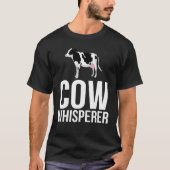 Koe Whisperer Farming Heifer T-shirt (Voorkant)