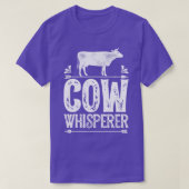 Koe Whisperer Funny Farming Boerderij Gifts for Fa T-shirt (Design voorkant)