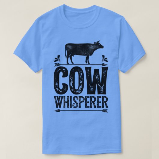 Koe Whisperer Funny Farming Boerderij Gifts for Fa T-shirt (Design voorkant)