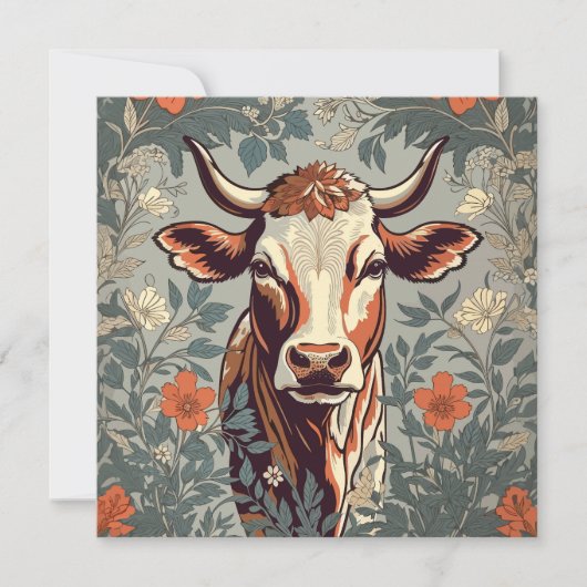 Koe William Morris geïnspireerd door Floral (Voorkant)