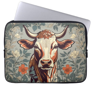  Koe William Morris geïnspireerd door Floral Laptop Sleeve