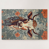  Koe William Morris geïnspireerd door Floral Legpuzzel (Horizontaal)