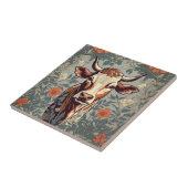  Koe William Morris geïnspireerd door Floral Tegeltje (Zijkant)