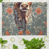  Koe William Morris geïnspireerd door Floral Theedoek (Gevouwen)