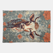  Koe William Morris geïnspireerd door Floral Theedoek (Horizontaal)