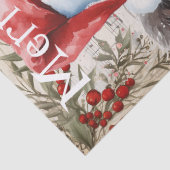 Koe WinterkerstWaterverf Tissuepapier (Detail)