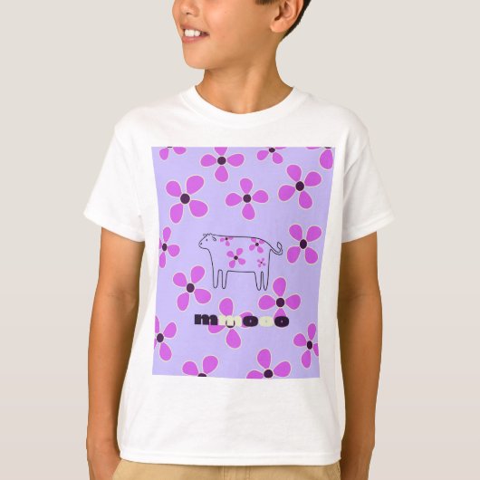 Koe wit t-shirt (Voorkant)