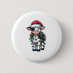 Koe Xmas Outfit Schattigee Santa Koe Ronde Button 5,7 Cm