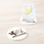 KOE ZANDSTEEN ONDERZETTER (Zijkant)