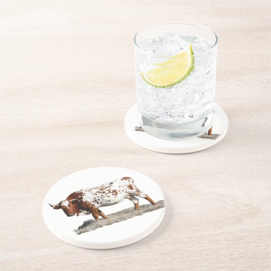 KOE ZANDSTEEN ONDERZETTER (Zijkant)