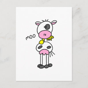 Koe zegt Moo T-shirts en cadeaus Briefkaart