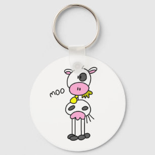 Koe zegt Moo T-shirts en cadeaus Sleutelhanger