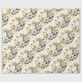 Koe Zonnebloem Boerderij Cadeaupapier (Vlak)