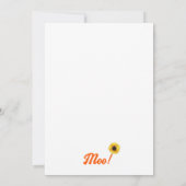 Koe Zonnebloem Grappige Verjaardag (Achterkant)