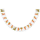 Koe zonnebloem Happy Birthday Vlaggetjes (Alle)