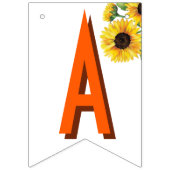 Koe zonnebloem Happy Birthday Vlaggetjes (Derde vlag)