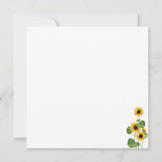 Koe Zonnebloem Kinderen van Birthday (Achterkant)