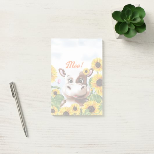 Koe Zonnekruid Boerderij Post-it® Notes (Kantoor)