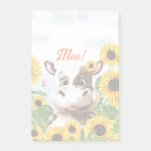 Koe Zonnekruid Boerderij Post-it® Notes (Voorkant)