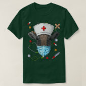 Koe Zuster RN Funny ER Nursing School Afstuderen T-shirt (Design voorkant)