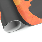 Koe, zwart en Oranje afdrukken Cadeaupapier (Rol Hoek)