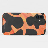 Koe, zwart en Oranje afdrukken Case-Mate iPhone Case (Achterkant (horizontaal))