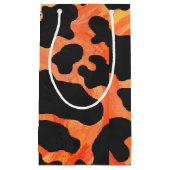 Koe, zwart en Oranje afdrukken Klein Cadeauzakje (Voorkant)