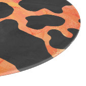 Koe, zwart en Oranje afdrukken Snijplank (Hoek)