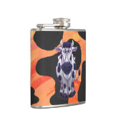 Koe Zwart en Oranje Wild mij Heupfles (Rechts)