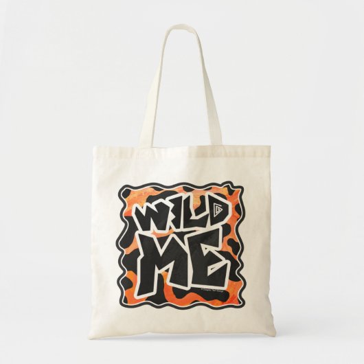 Koe Zwart en Oranje Wild mij Tote Bag (Voorkant)
